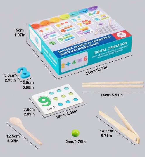 JUEGO DE MATEMATICAS MONTESSORI