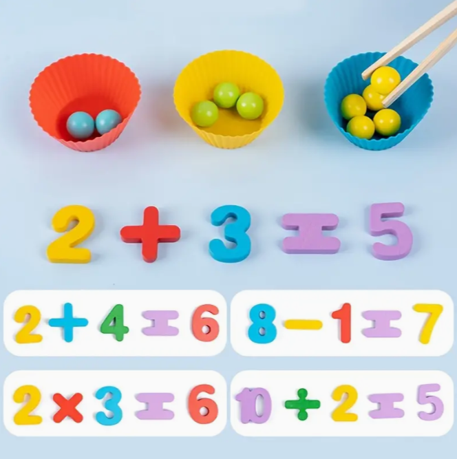 JUEGO DE MATEMATICAS MONTESSORI