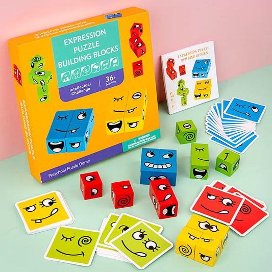 Juego Cubos de emociones Montessori