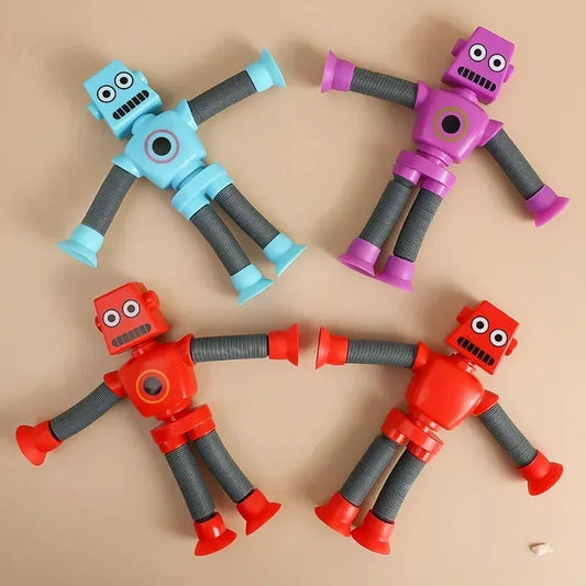 4 Pop Tubes Tubo Fidget Juguete Robots