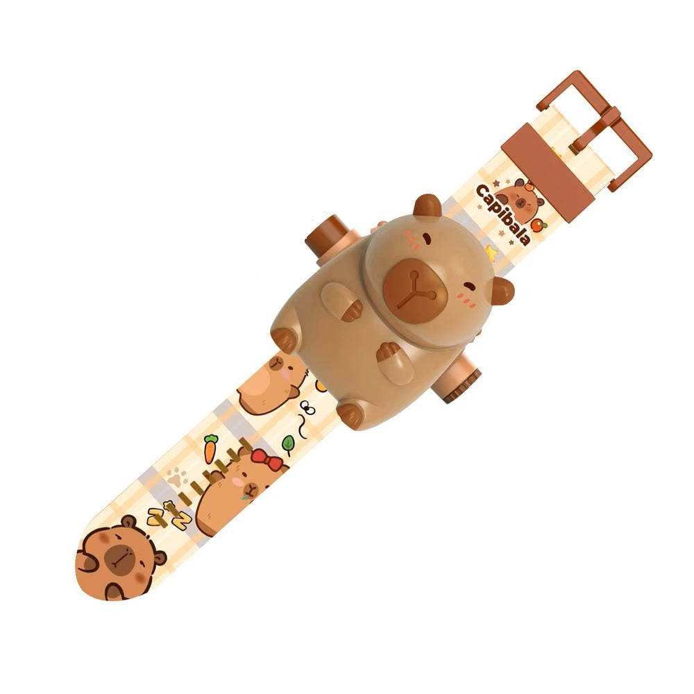 Pack 2 Relojes Proyector Capibara – Enseña la Hora con Magia y Luz