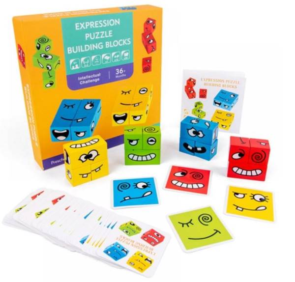 Juego Cubos de emociones Montessori