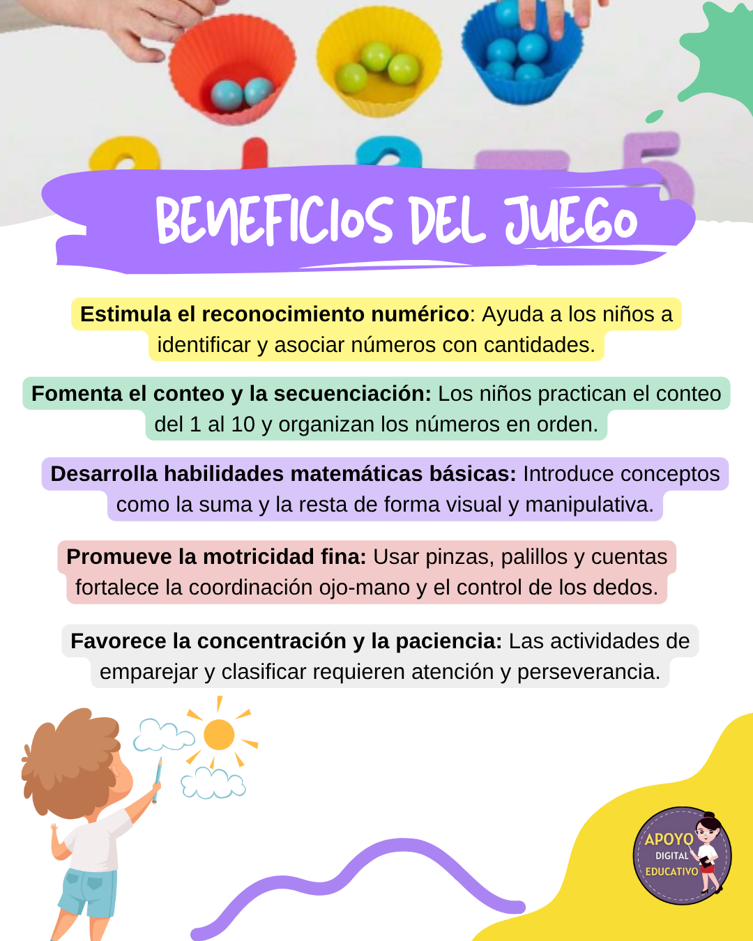 JUEGO DE MATEMATICAS MONTESSORI