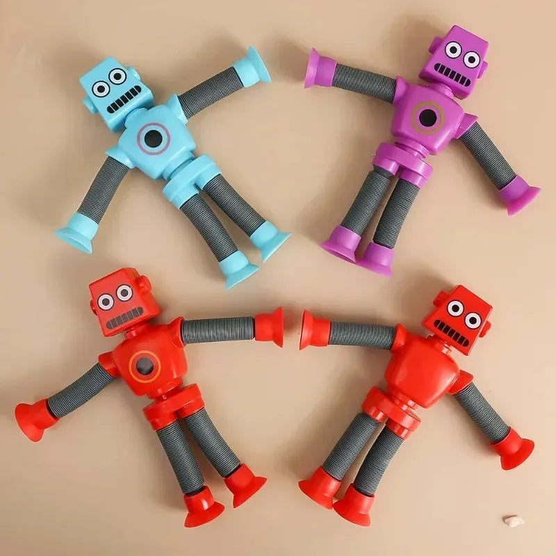 4 Pop Tubes Tubo Fidget Juguete Robots